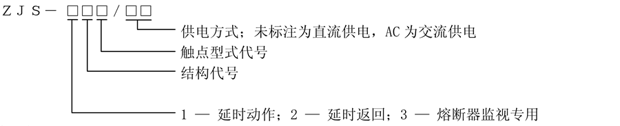 ZJS-101/AC型號(hào)說明
