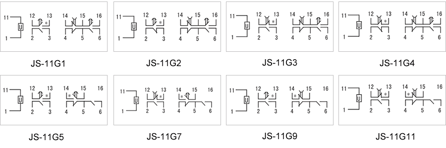 JS-11G1內部接線圖